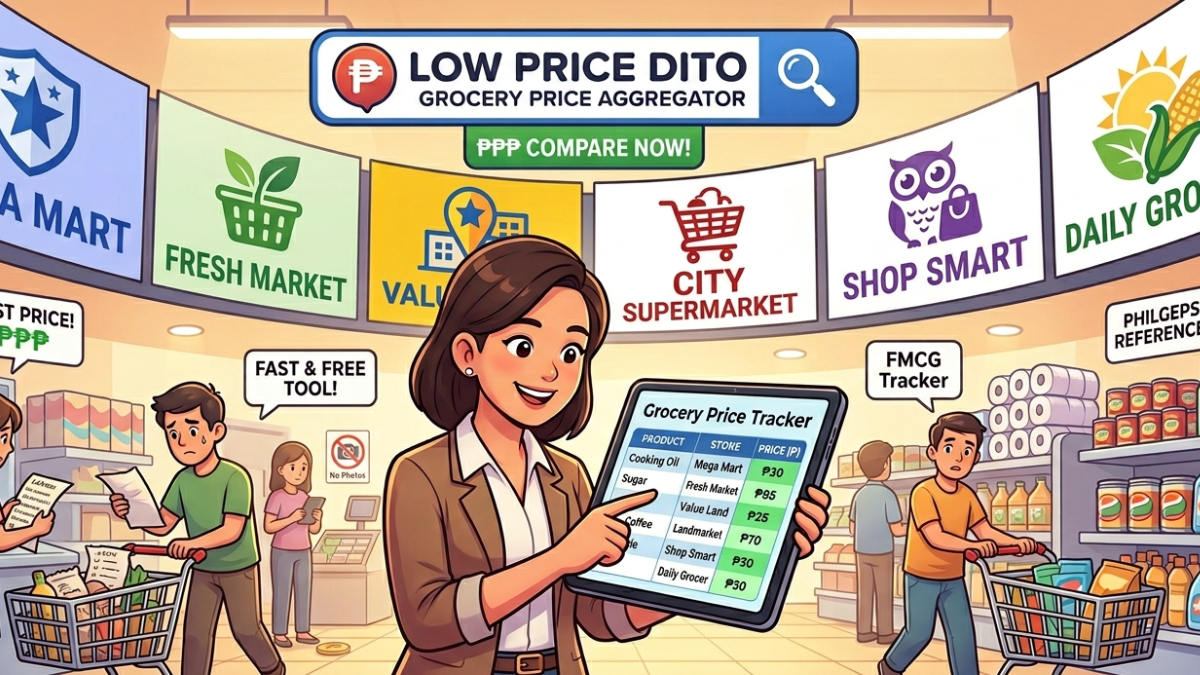 Free Tool that compares grocery prices accross supermarkets in the Philippines